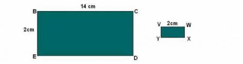 Rectangle BCDE is similar to rectangle VWXY. What is the length of side VY? A)  1 7 B)  2 7 C)  3 7