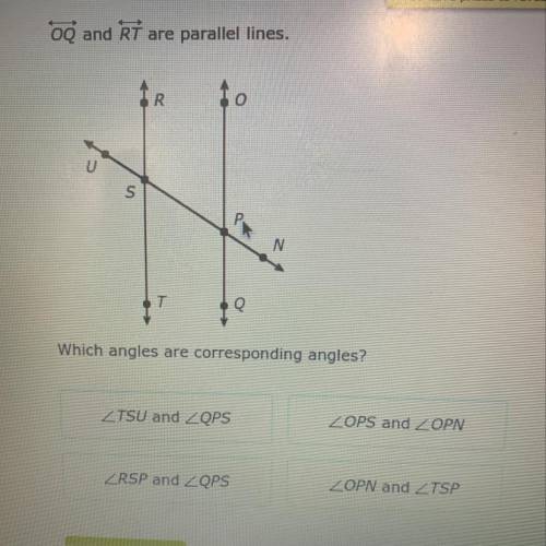 I need the answer and explain how to find corresponding angles