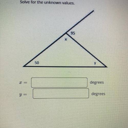 I need help solving the unknown values with work plz  ANSWER ASAP