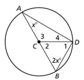 Find the measure of the numbered angles in the figure.
