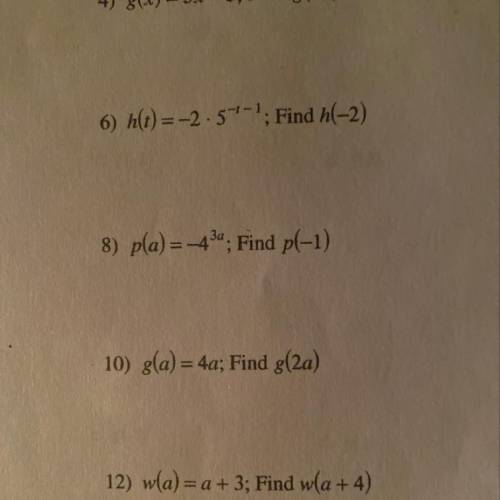 I need help on how to do these problems