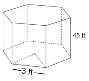 Find the volume of the hexagonal prism. Round to 3 decimal places.
