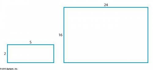 The rectangles shown below are similar figures. Use the properties of similar figures to solve for t