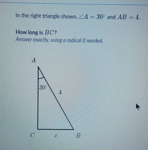 How long is BC? answer exactly, using radical if needed.