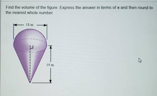 Find the volume of the figure.Please break this down I have answers already!!! trying to understand