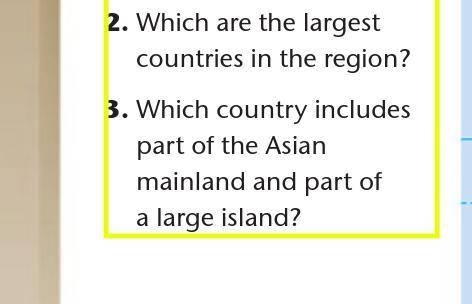 Which are the largest  countries in the region?  In World Geography in Southeast Asia, Oceania
