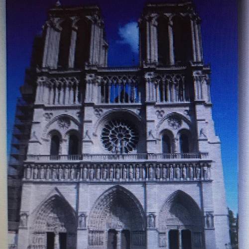 What is pictured above? a Abbey Church of Saint-Denis b. The Cathedral of Notre Dame C. Salisbury Ca
