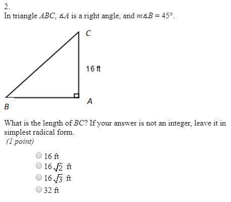 What is the length of BC? If your answer is not an integer, leave it in simplest radical form.