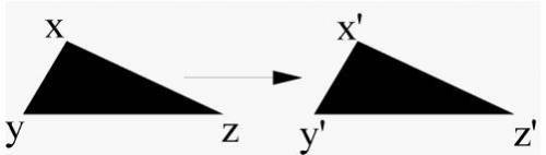 A transformation named T maps triangle XYZ to triangle X'Y'Z'. The transformation is a(n) _____.Opti