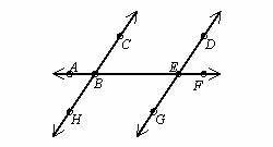 Which statement is true?  FEG and CBE are alternate angles. CBE and DEB are alternate angles. CBE an