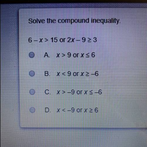 Solve the compound inequality.