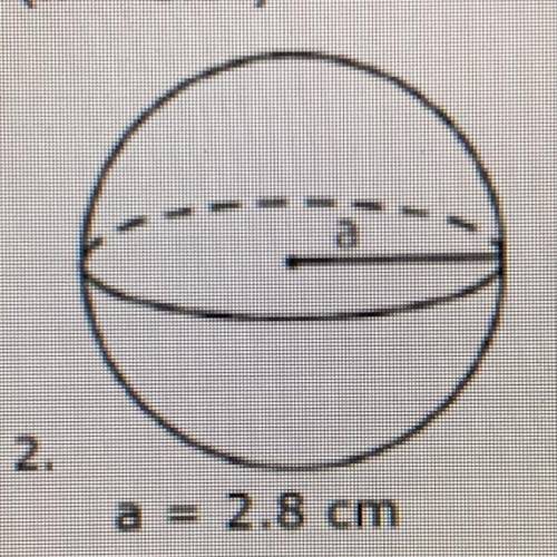 What is the volume of the sphere