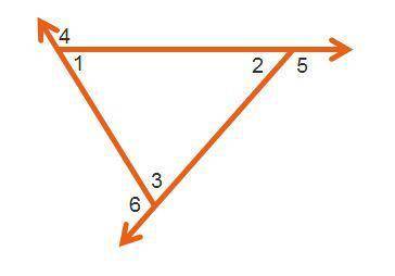 Which expression is equivalent to is Measure of angle 4? A. Measure of angle 2 + measure of angle 3