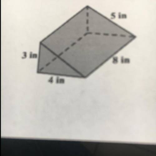 What is the lateral surface are of this triangular prism? Help plz and tyvm