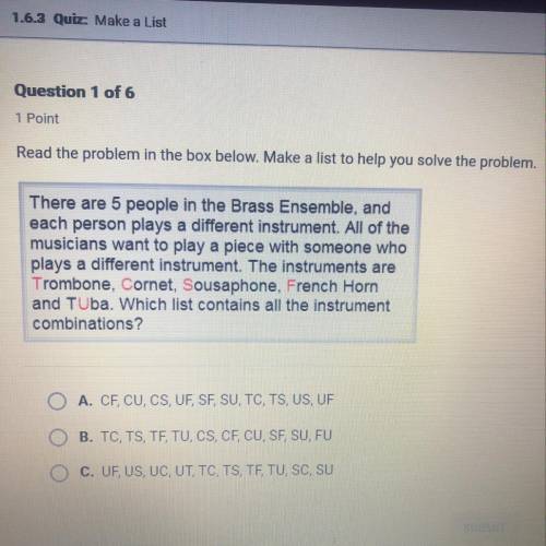Read the problem in the box below. Make a list to help you solve the problem, There are 5 people in