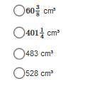 A right rectangular prism is 5 3/4 cm wide, 10 1/2 cm long, and 8 cm tall. What is the volume of the