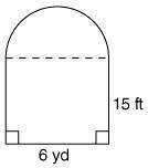What does the perimeter of this figure consist of? one semicircle and four line segments one semicir