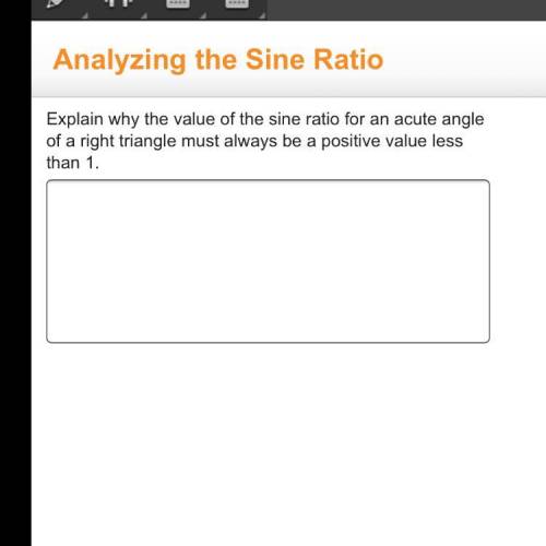 Why the value of the sin ratio but be less than the volume of 1?