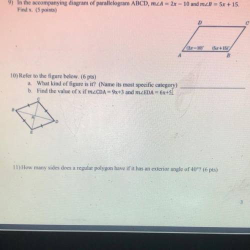 I need help with number 10 please I’m so confused on how to do it!
