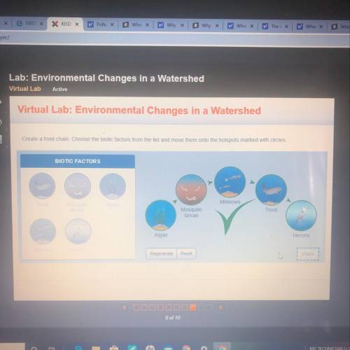 Virtual lab:Enviromental changes in a watershed