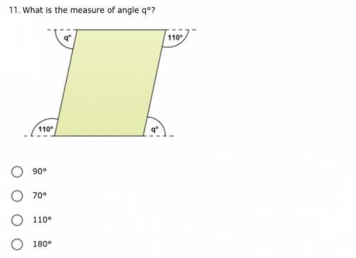 What is the measure of angle q°? --> PLEASE ANSWER <3