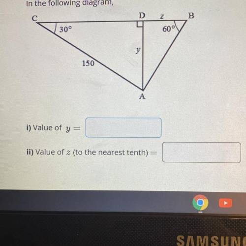 Can someone please help on the value of y ??:)