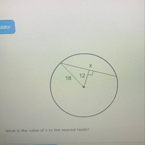 STARTSEITE What is the value of x to the nearest tenth?