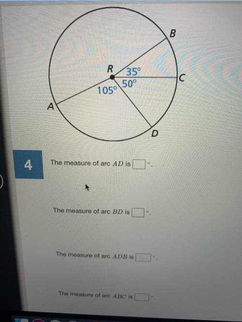 [GEOMTRY]~find the measure of each arcPlease I need it, I’ve been struggling for awhile now it’s a Q