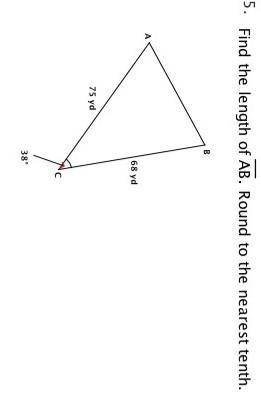 Find the length of AB. round to the nearest tenth.