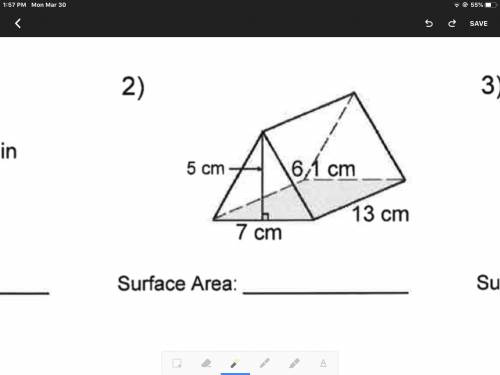 Find the surface area of figure. Round answer to nearest hundredth if necessary.