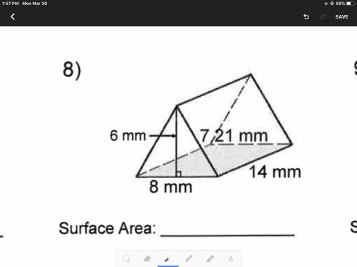 Find the surface area of figure. Round answer to nearest hundredth if necessary.
