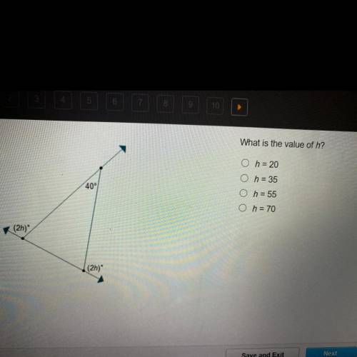 What is the value of h