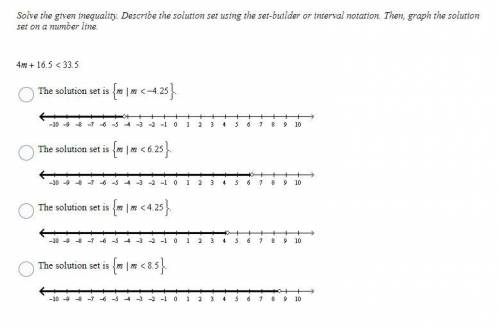 HELP PLEASE..  8. Solve the given inequality. Describe the solution set using the set-builder or int