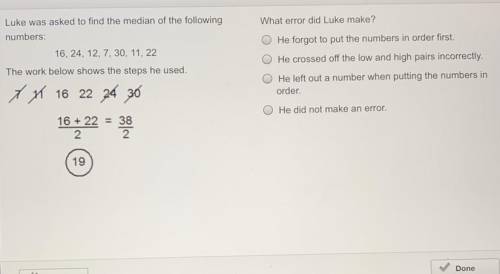 What error did Luke make?