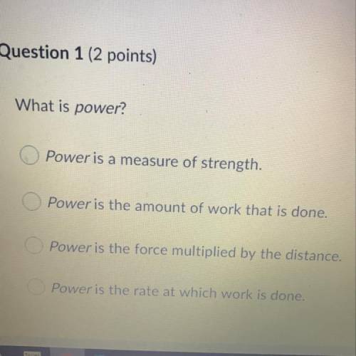 What is power? Power is a measure of strength. Power is the amount of work that is done. Power is th