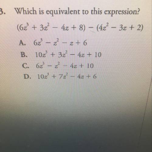 A B C or D? Multiple choice please help