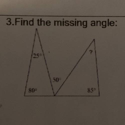 Find the missing Angle.