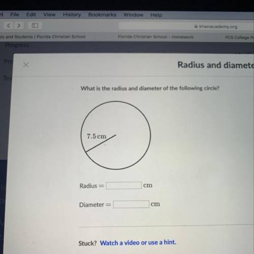 Whats the radius and diameter?