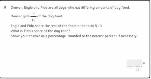 What is Fido’s share of the dog food? give answer as a percentage