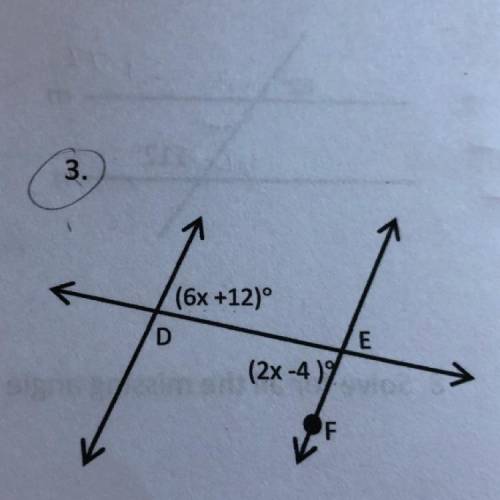 Find missing angles and variables