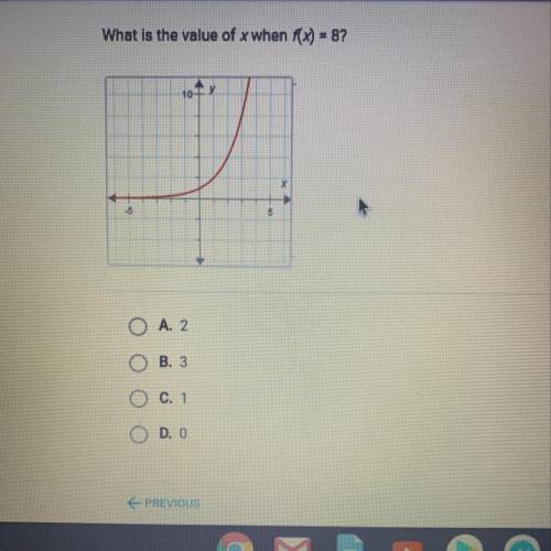 What is the value of d when f(x)=8