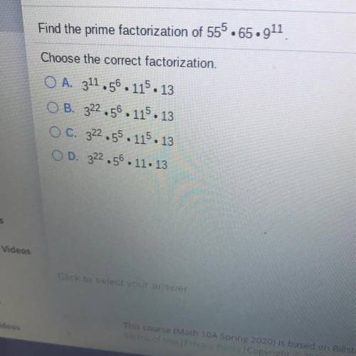 Find the prime factorization help here ..