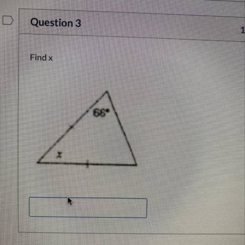Can someone help me  Find x