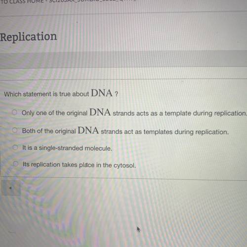 Which statement is true about DNA?