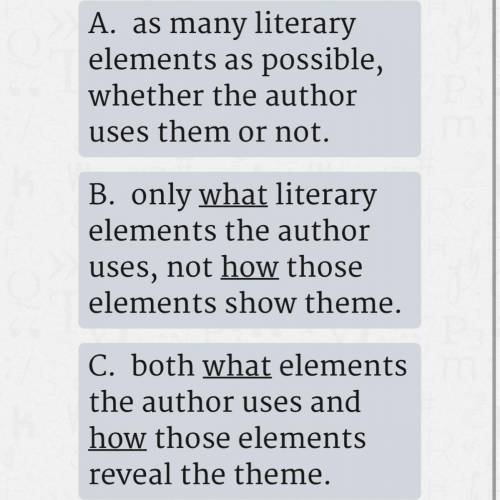 When writing a literary analysis of a story or poem, the topic you choose should consider.... ?  *an