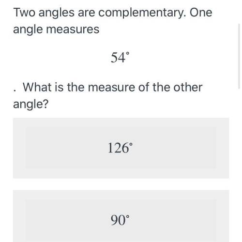 What is the measure of the other angle?