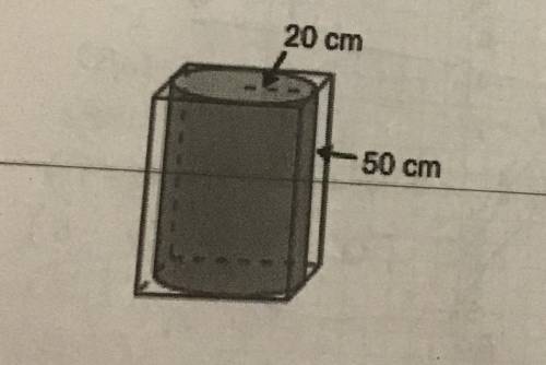 What is the volume of the smallest square-based prism that would hold this cylinder?