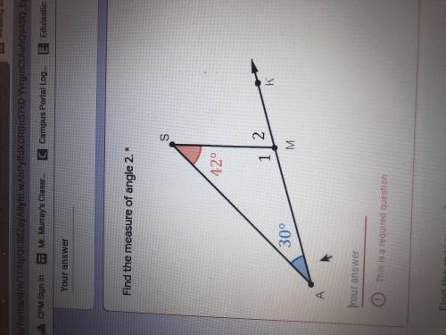 Find measure of angle 2