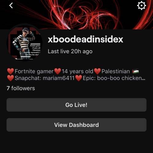 Everyone go check my twitch out and follow please imma go live in a bit but follow its xboodeadinsid
