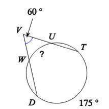Find the measure of the arc indicated by a